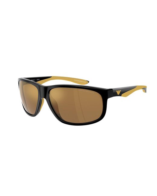 Emporio Armani Black Ea4199U 50176H Sunglasses Injected Pillow Mirrored for men