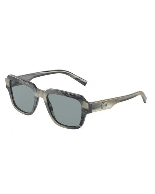 Dolce & Gabbana Black Dg4402 339087 Sunglasses Plastic Squared for men