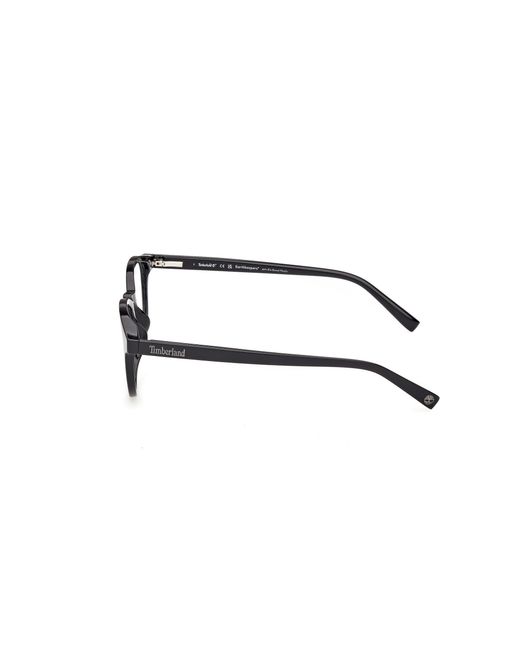 Timberland Black Tb50100-H 002 Optical Frames Injected Round Normal for men
