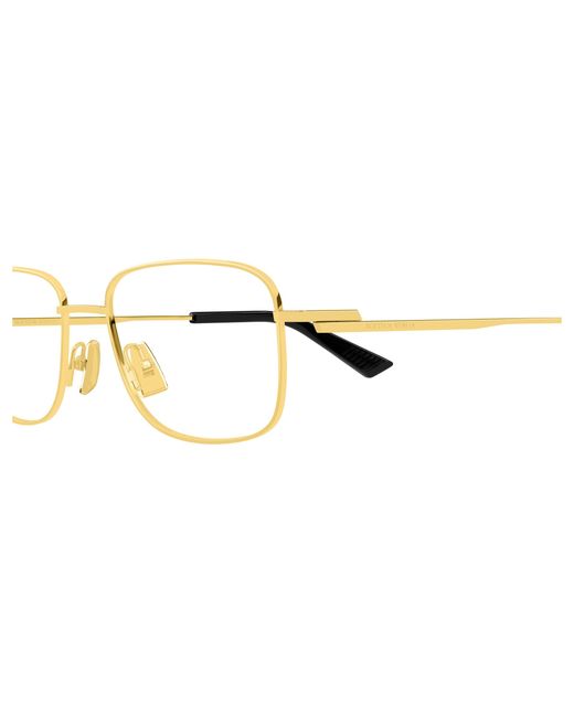 Bottega Veneta Black Bv1333O 006 Optical Frames Metal Transparent Squared for men