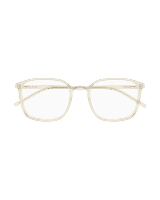 Saint Laurent Black Sl 845 004 Optical Frames Bio-Injected Transparent Squared for men