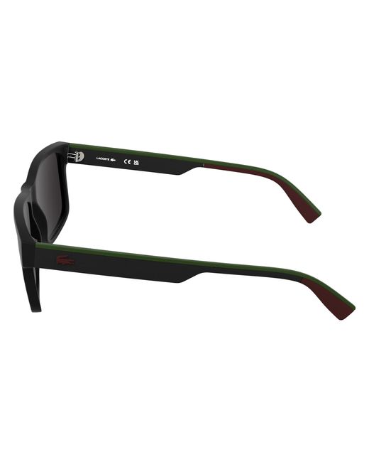Lacoste Black L6076S 002 Sunglasses Bio-Injected Squared Normal for men