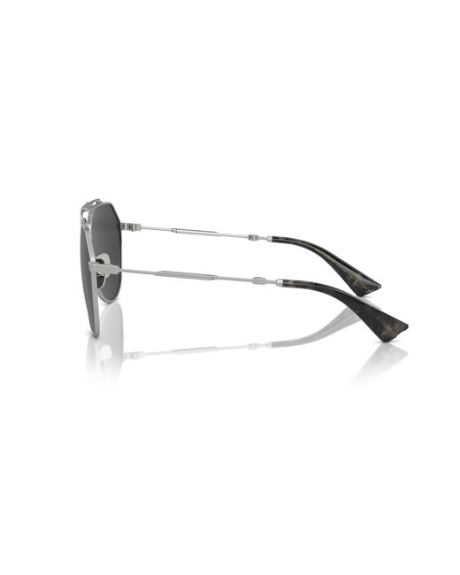 Dolce & Gabbana Black Dg2302 136648 Sunglasses Metal Pilot Polarized for men