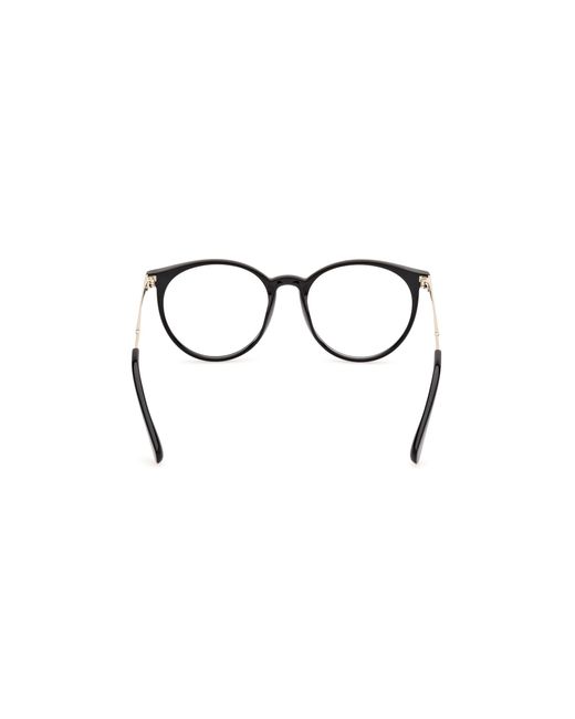 MAX&Co. Black Mo5145 001 Optical Frames Injected Round Normal