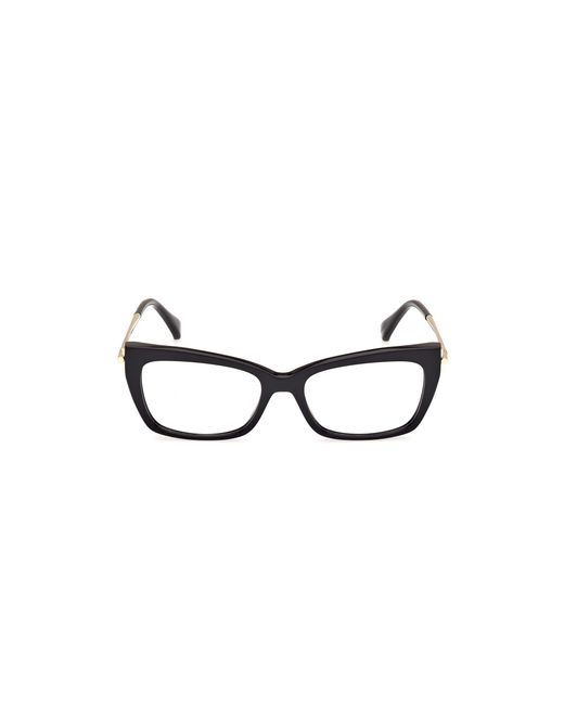 Max Mara Black Mm5137 001 Optical Frames Acetate Cat Eye Normal