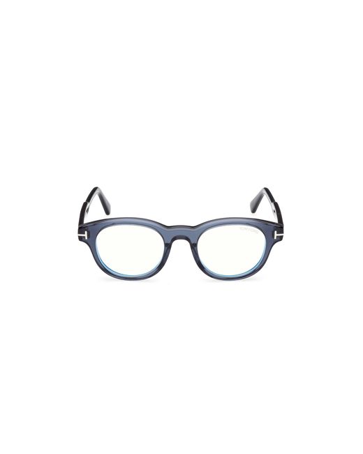 Tom Ford Black Ft6121-B 090 Optical Frames Acetate Round Normal for men