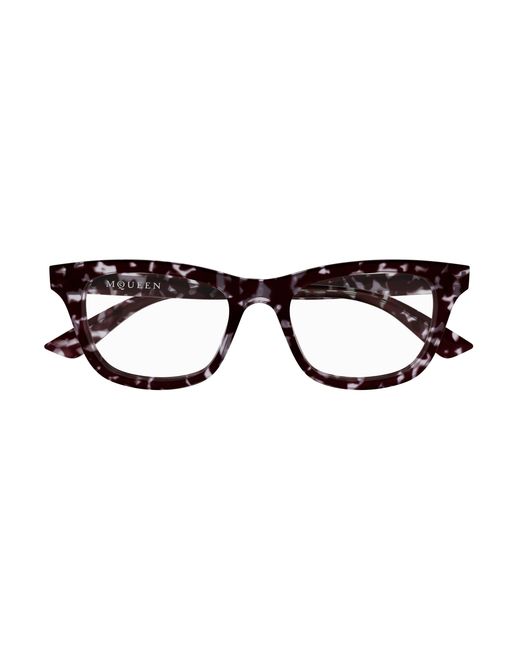 McQueen Black Am0515O 008 Optical Frames Acetate Transparent Cat Eye