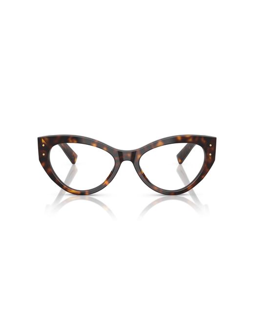 Dolce & Gabbana Black Dg3403 502 Optical Frames Acetate Transparent Cat Eye Normal