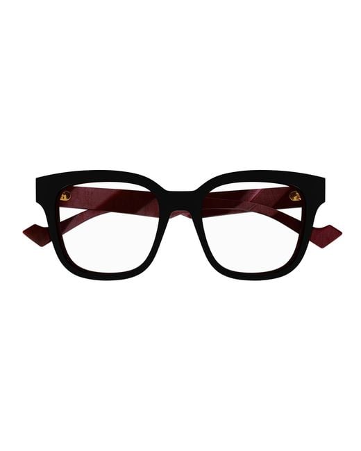 Gucci Black Gg0958O 008 Optical Frames Acetate Squared