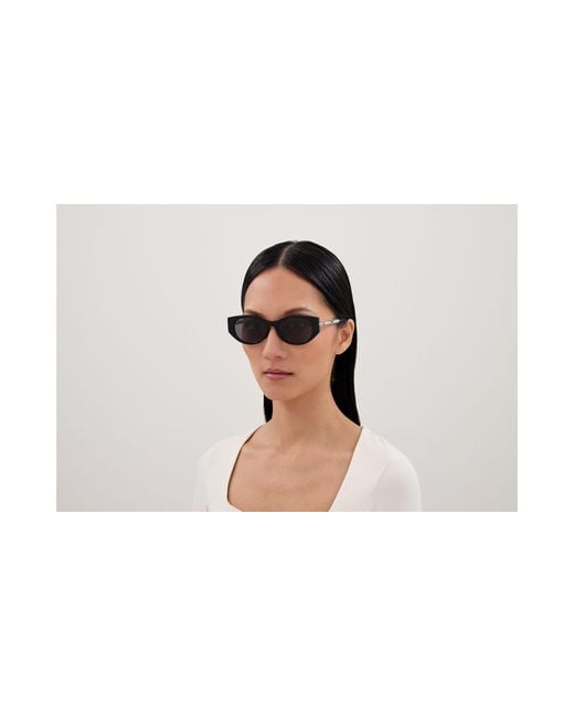 Gucci Black Gg1970Sa 002 Sunglasses Acetate Cat Eye