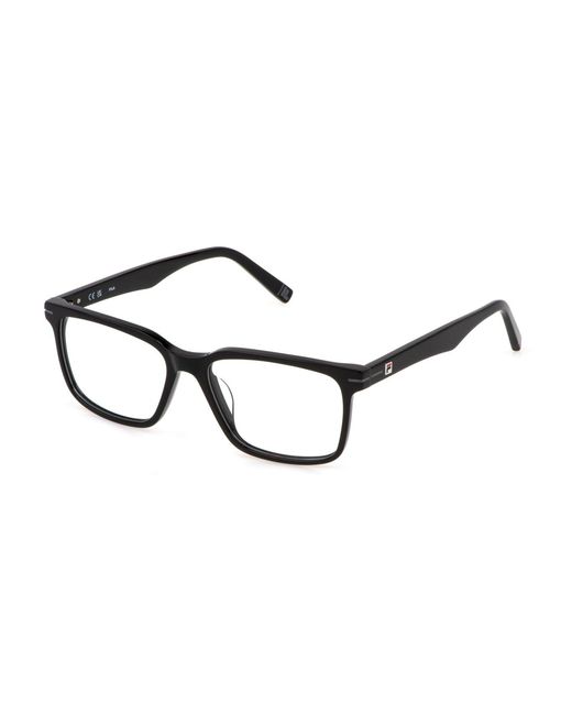 Fila Black Vfia95 700 Optical Frames Acetate Squared for men