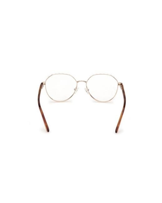 Guess Black Gu50124 032 Optical Frames Metal Round Normal