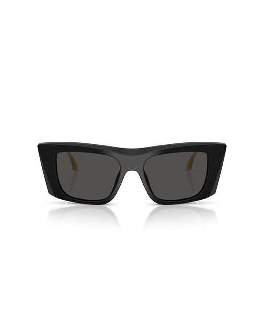 Dolce & Gabbana Black Dg4510 501/87 Sunglasses Acetate Cat Eye Normal