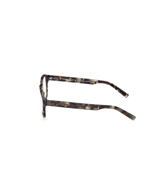 Timberland Black Tb50052 055 Optical Frames Acetate Round Normal for men