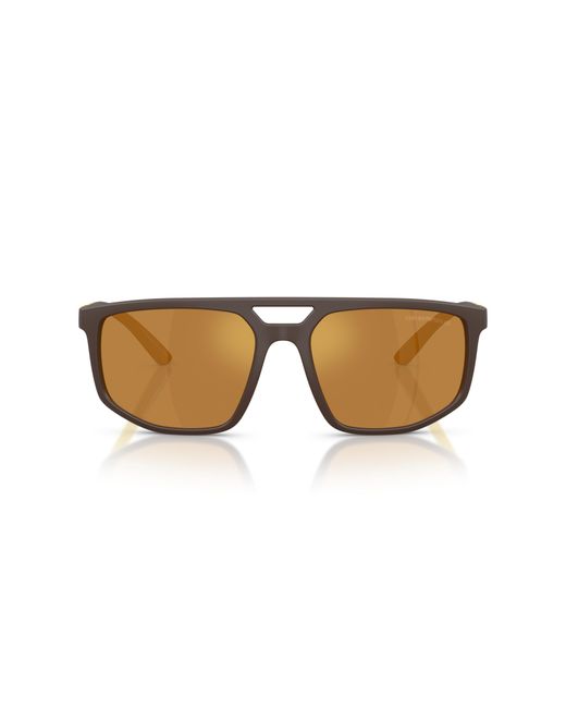Emporio Armani Black Ea4248U 62586H Sunglasses Injected Pilot Mirrored for men