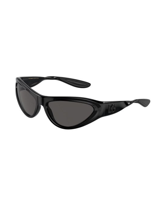 Dolce & Gabbana Black Dg6190 501/87 Sunglasses Injected Cat Eye Normal