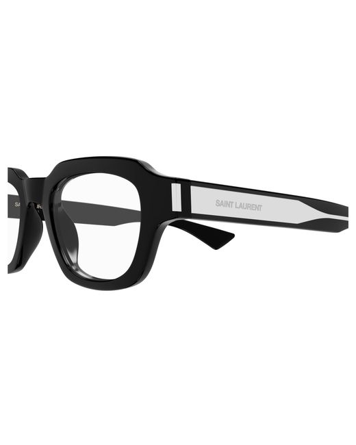 Saint Laurent Black Sl 791 Opt 001 Optical Frames Acetate Transparent Squared