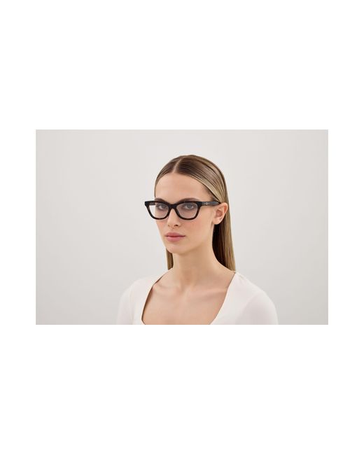 Gucci Black Gg1983O 002 Optical Frames Injected Transparent Cat Eye