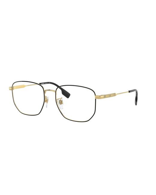 Burberry Black Be1352D 1318 Optical Frames Steel Geometric Normal for men