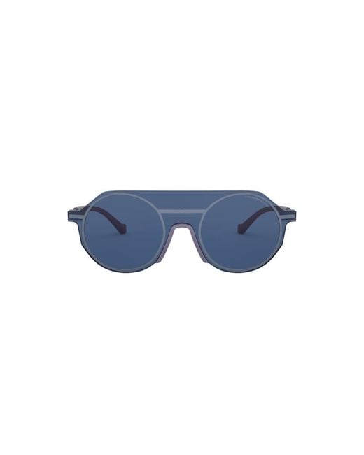 Emporio Armani Black Ea2102 331280 Sunglasses Metal Squared Normal for men