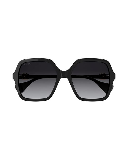 Gucci Black Gg1072Sa 001 Sunglasses Acetate Squared Normal