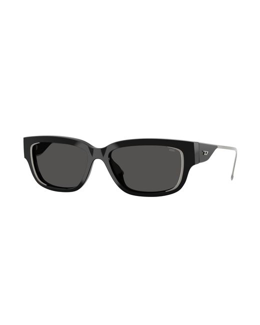 DIESEL Black Dl2002Mu 701/87 Sunglasses Acetate Squared Normal