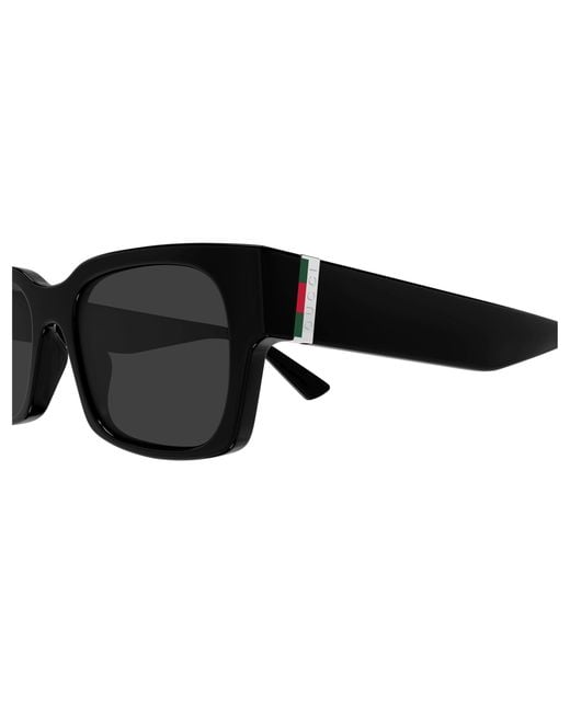 Gucci Black Gg2084S 001 Sunglasses Injected Squared for men
