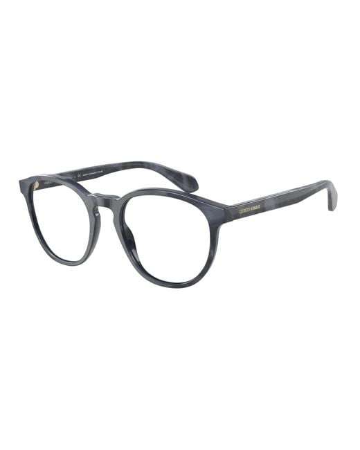 Giorgio Armani Black Ar7216 5943 Optical Frames Acetate Transparent Pantos Normal for men