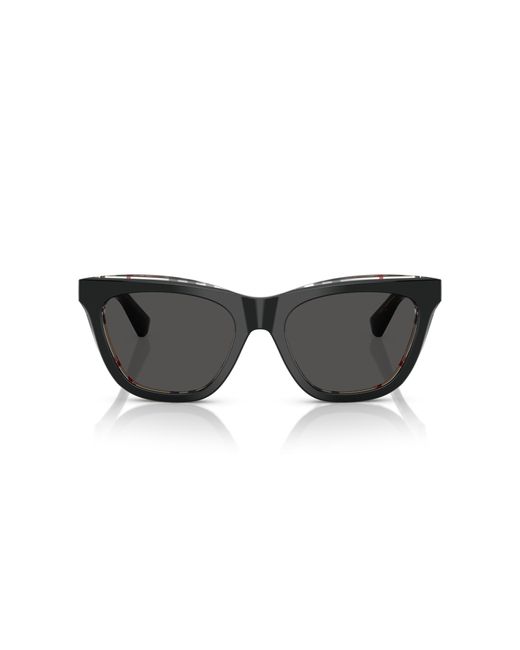 Burberry Black Be4435 412187 Sunglasses Acetate Cat Eye Normal