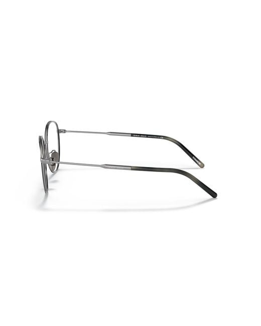 Giorgio Armani Black Ar5114T 3280 Optical Frames Titanium Transparent Round Normal for men