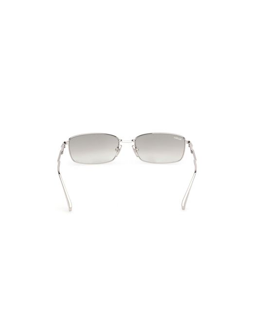 Max Mara White Mm0199 16C Sunglasses Metal Smoke Normal