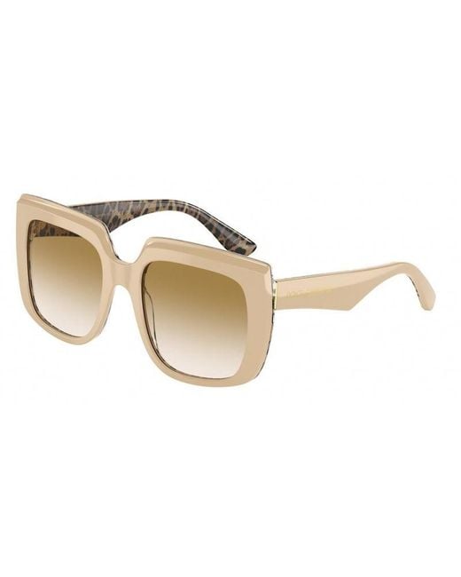 Dolce & Gabbana Black Dg4414 338113 Sunglasses Plastic Squared Nuanced