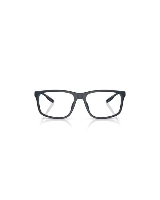 Emporio Armani Black Ea3209U 5088 Optical Frames Injected Transparent Squared Normal for men