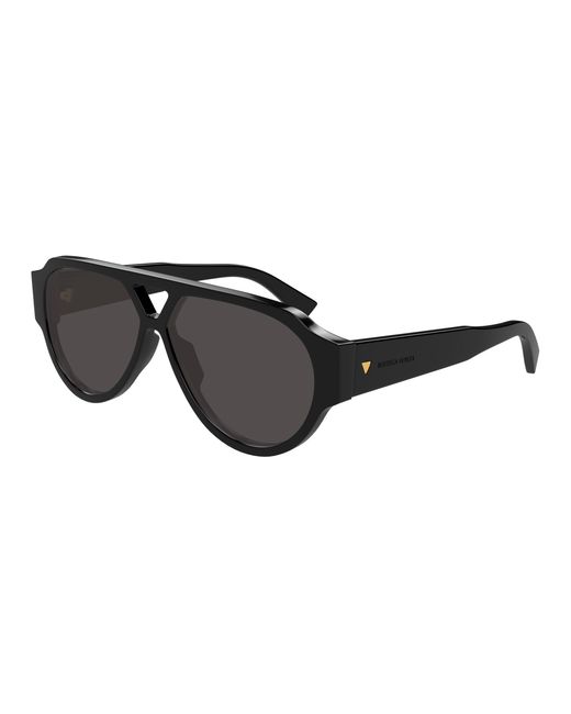 Bottega Veneta Black Bv1318S 001 Sunglasses Acetate Pilot for men