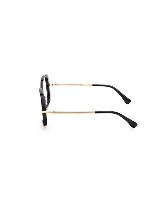 Max Mara Black Mm5175 001 Optical Frames Acetate Geometric Normal