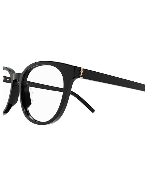 Saint Laurent Black Sl M111/F 001 Optical Frames Plastic Squared
