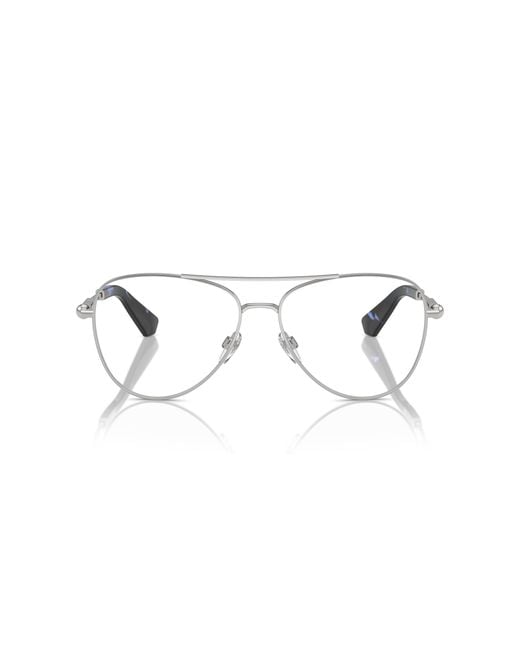 Burberry Black Be1386 1005 Optical Frames Metal Transparent Pilot Normal for men