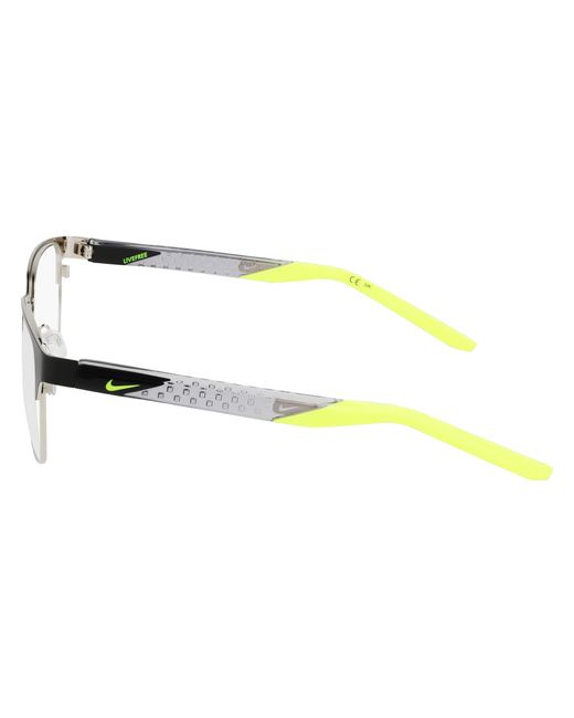 Nike Black 8156 002 Optical Frames Metal Squared Normal Normal for men