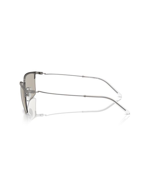 Emporio Armani Black Ea2155 3003/3 Sunglasses Metal Squared Normal for men