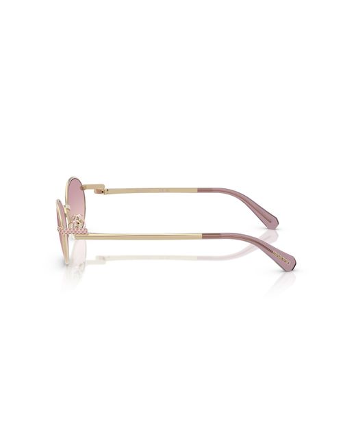 Swarovski Black Sk7033 401368 Sunglasses Metal Round Normal Nuanced
