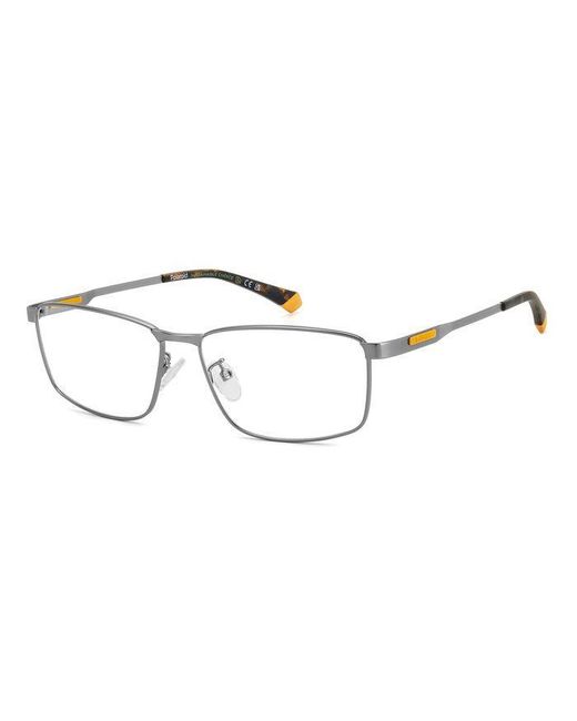 Polaroid Black Pld D534/G R81 Optical Frames Metal Squared for men