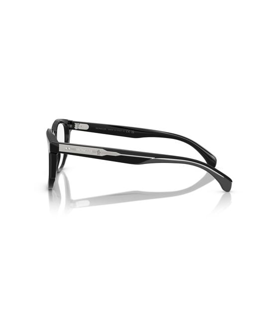 Moncler Black Me2002 3001 Optical Frames Acetate Transparent Squared Normal