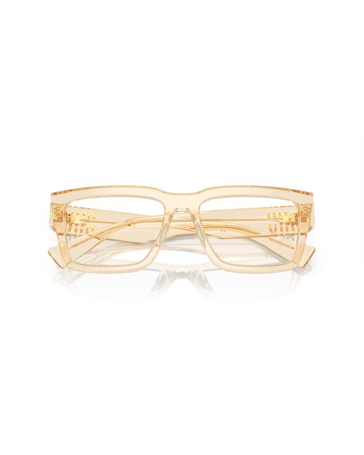 Miu Miu Black Mu 02Xv 11T1O1 Optical Frames Acetate Transparent Squared Normal