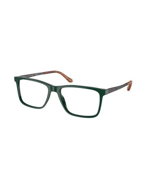 Ralph Lauren Black Rl6133 6140 Optical Frames Acetate Transparent Squared Normal for men