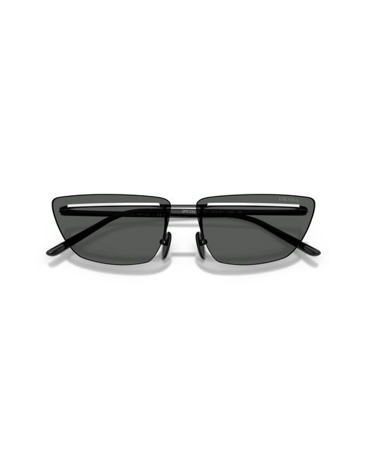 Prada Black Pr C52S Yc460T Sunglasses Metal Butterfly Normal