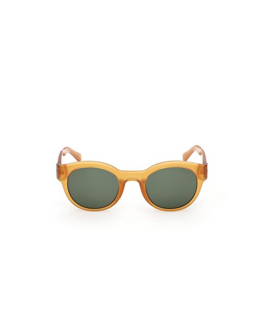 Guess Black Gu00298 39N Sunglasses Injected Round Normal for men