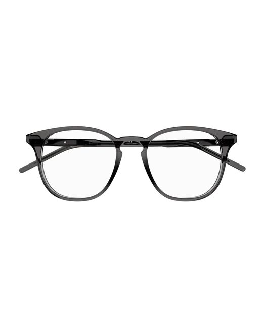 Gucci Black Gg1157O 005 Optical Frames Acetate Round for men