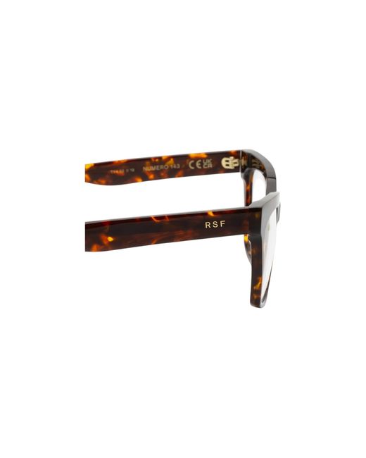 Retrosuperfuture Black Ty4 Numero 143 Burnt Optical Frames Acetate Squared