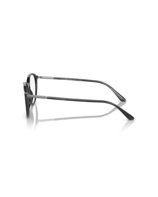 Giorgio Armani Black Ar7237 5964 Optical Frames Acetate Transparent Pantos Normal for men