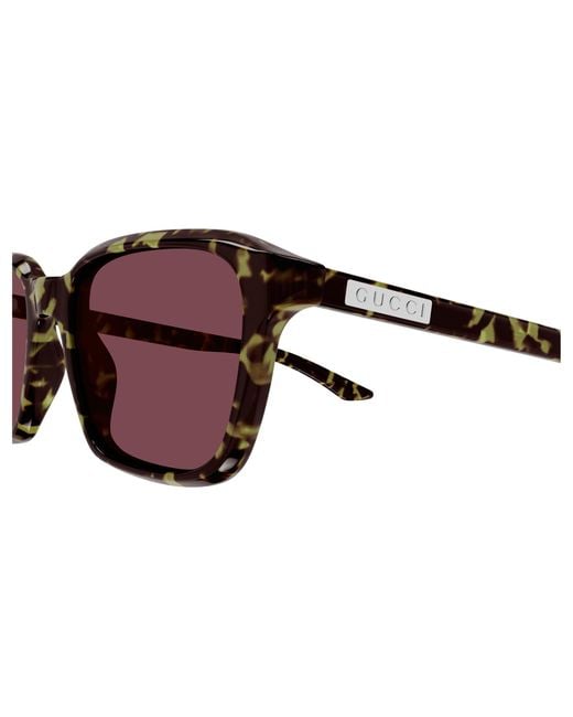 Gucci Black Gg2078S 003 Sunglasses Acetate Squared for men